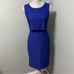 CLEO sleeveless blue Cocktail Dress women’s size 2 wedding guest dress